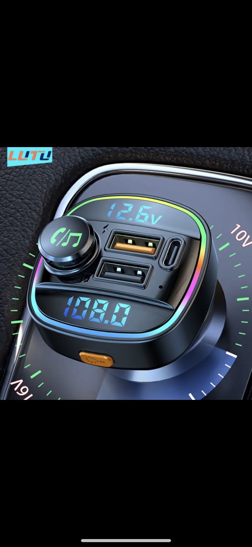 Bluetooth 5.0 FM Transmitter Handsfree Car Radio Modulator MP3 Player With 22.5W USB Super Quick Charge Adapter for Car