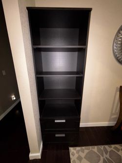 Two cabinet book cases