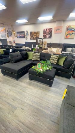 2 pc Sectional Incloud ottoman