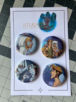Atlantis The Lost Empire pinback Button Set