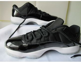 NIKE Air JORDAN 11 Retro Low Black Gym Blue -White - Sail MEN SIZE 1O Low SPACE JAM