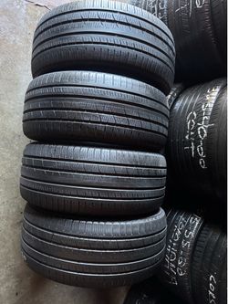 Set of four 285 45 20 Pirelli scorpion verde run flat tires