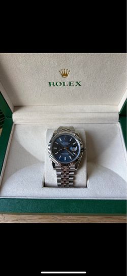 Rolex Datejust Stainless Steel Blue Dial Watch