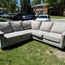 Ashley Furniture Large Gray Sectional Sofa