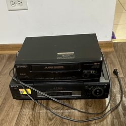 2 Used & Untested Vintage VHS VCR’s