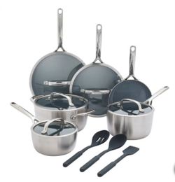GreenPan GP3 Stainless Steel 11-piece Bundle