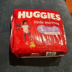 Huggies Little Movers Size 4 (22 Diapers) 