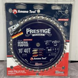 Amana Tool - PR1040C Electro-Blu Carbide Tipped Prestige General Purpose 10 Inch Dia 40T A