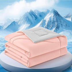 Cooling Comforter Queen Size for Hot Sleepers,80″x90″, Pink