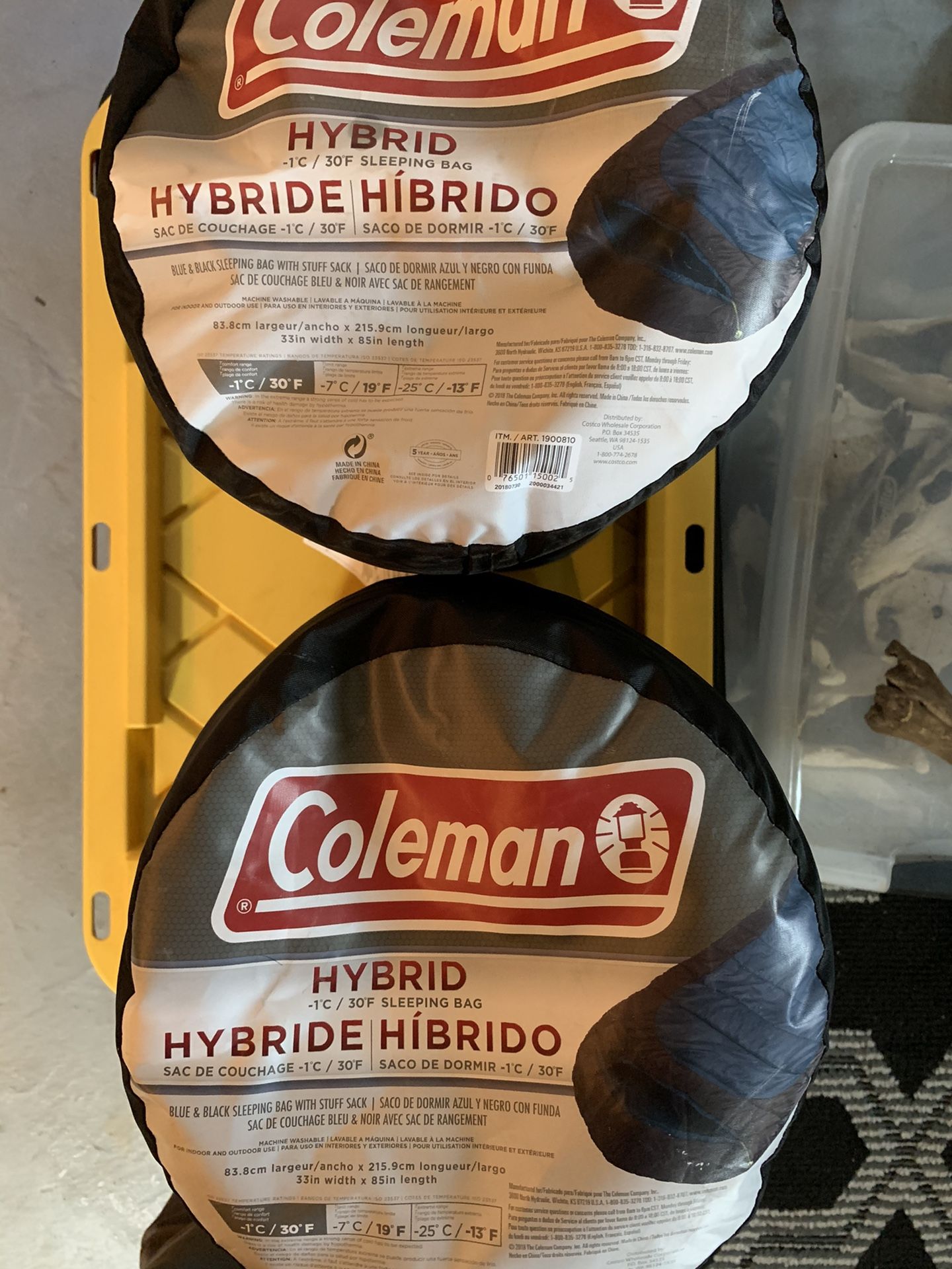 Coleman Hybrid Sleeping Bag x2
