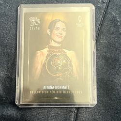 Topps Now Aitana Bonmati Ballon D’or Feminin Winner 2025 Parallel Card (/50)