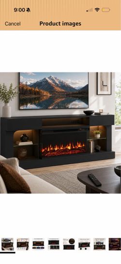 70 inch Electric fireplace TV stand