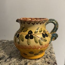 Italian Style Ceramic Pitcher  
