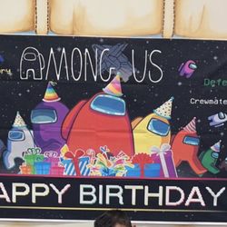 Among Us Party Banner And Decorations 