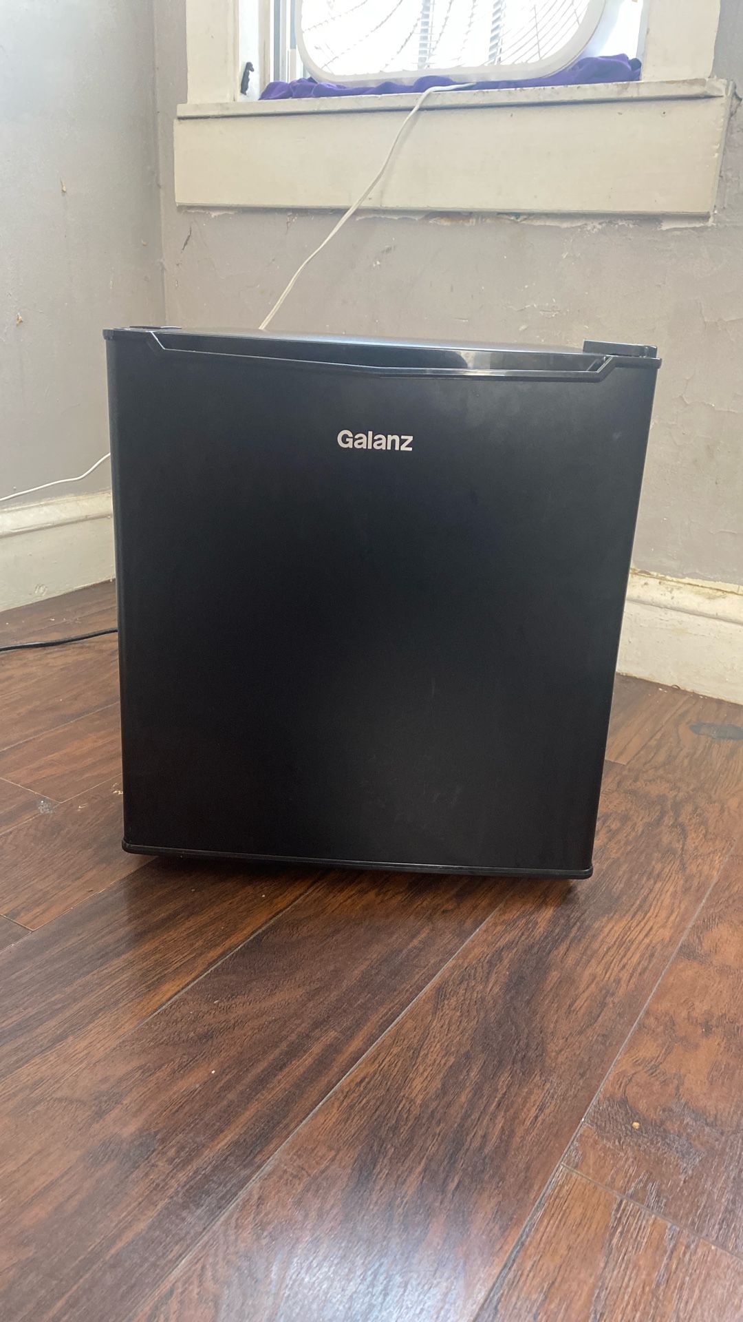 Black Galanz Mini Refrigerator 