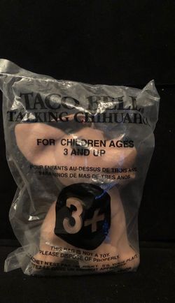 Taco Bell Chihuahua, collectible, still talks...