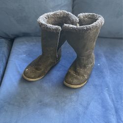 Cat And Jack Girls Black Boots Size 5