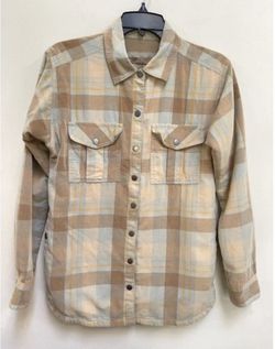 Prana organic cotton insulated corduroy snap shirt jacket xs new condition 