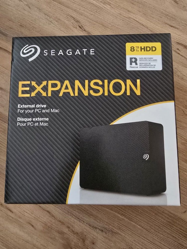 Seagate Expansion 8TB External Hard Drive – USB 3.0 – Rescue Data Recovery