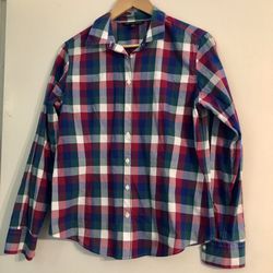 Women’s Brooks Brothers Plaid Button-Down Shirt, Size 10