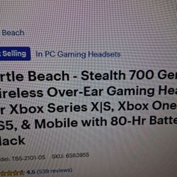 Turtle Beach Headset Black 