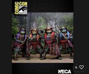 NECA TMNT  Teenage Mutant Ninja Turtles 3 III VHS 4 pack SDCC 2023