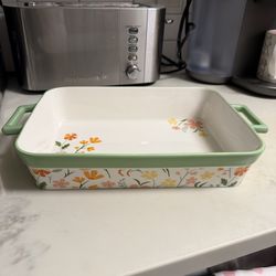 New Martha Stewart Floral Baking Dish Microwave and Ds