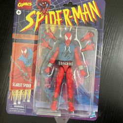 Marvel Legends Series Scarlet Spider, 6" Spider-Man Comics Collectible Action Figure
