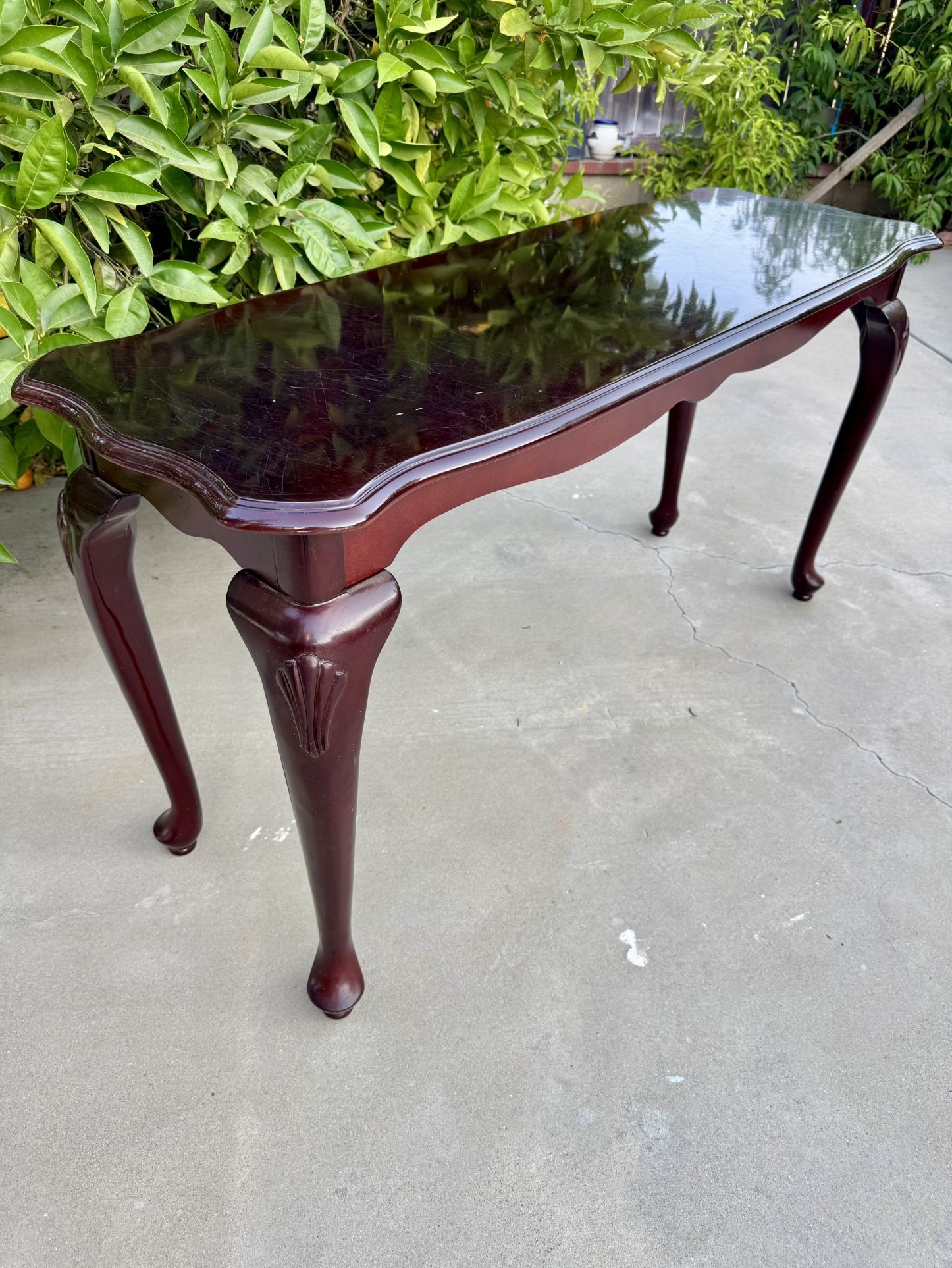 Dark Wood Console Table