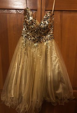 Gold Homecoming dress