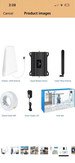 Cell Phone Signal Booster for AT&T 5G 4G LTE Band 12/17 | Up to 4000 Sq Ft Coverage for Home & Office | FCC Approved Cell Phone Booster Amplifier