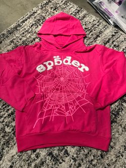 Sp5der Web Hoodie Pink
