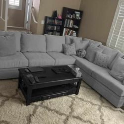 Gray Ashley Furniture Sectional Couch Sofa Like New Delivery Availabile 