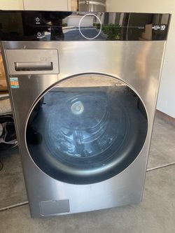 LG stacked washer and gas dryer