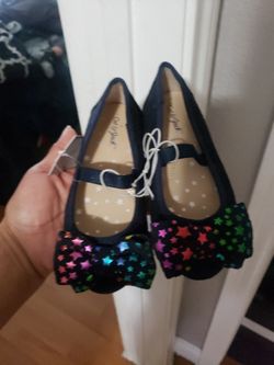 Navy Blue Flats 7c