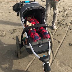 Thule Urban Glide 2.0 Stroller Jogger With Toddler Buggy Board