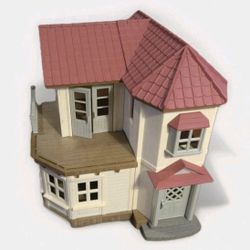 Calico Critter Vintage Red Roof Country Home Sylvanian Family Doll House