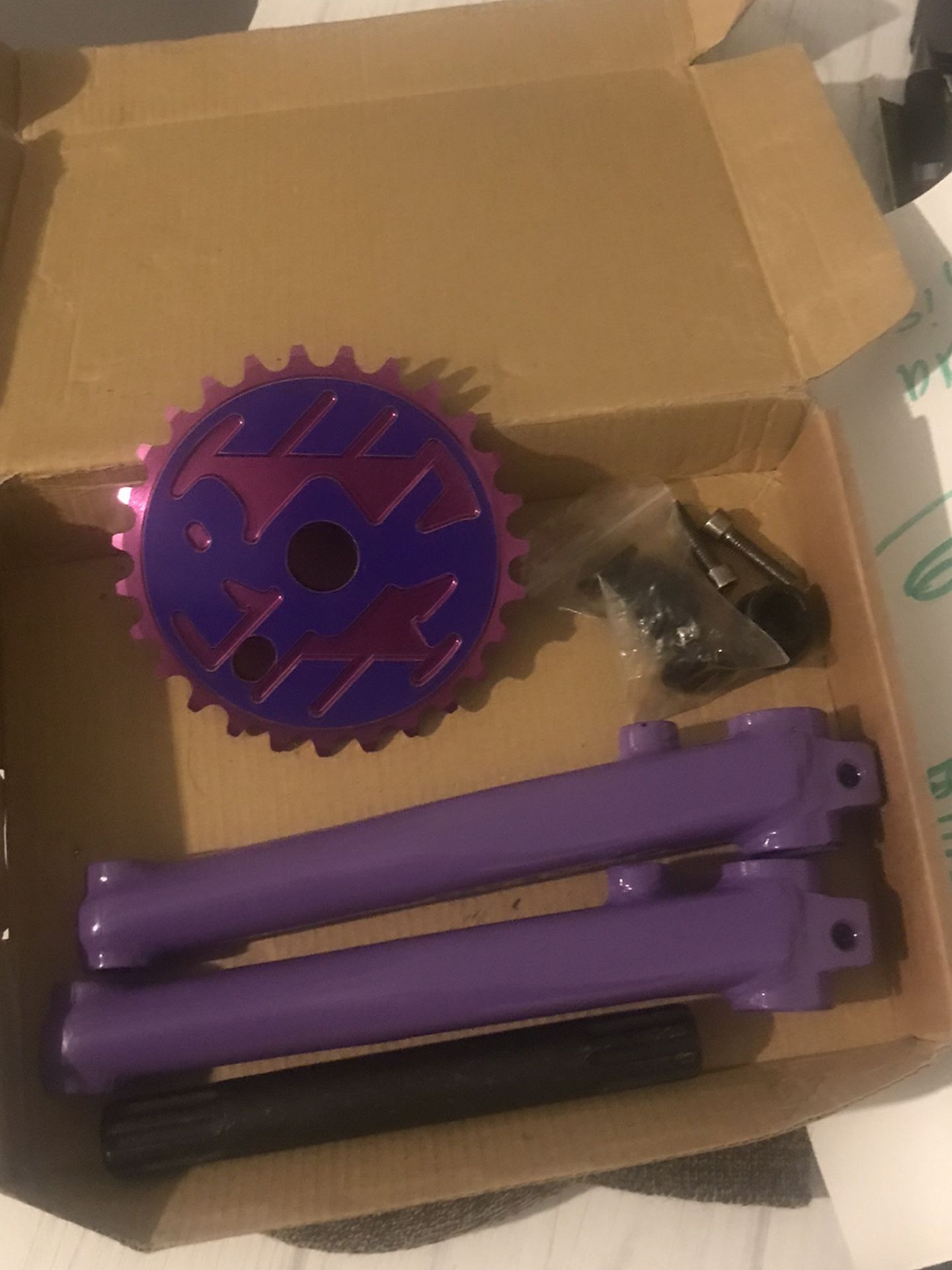 Se Bike Crank Set Purple Color