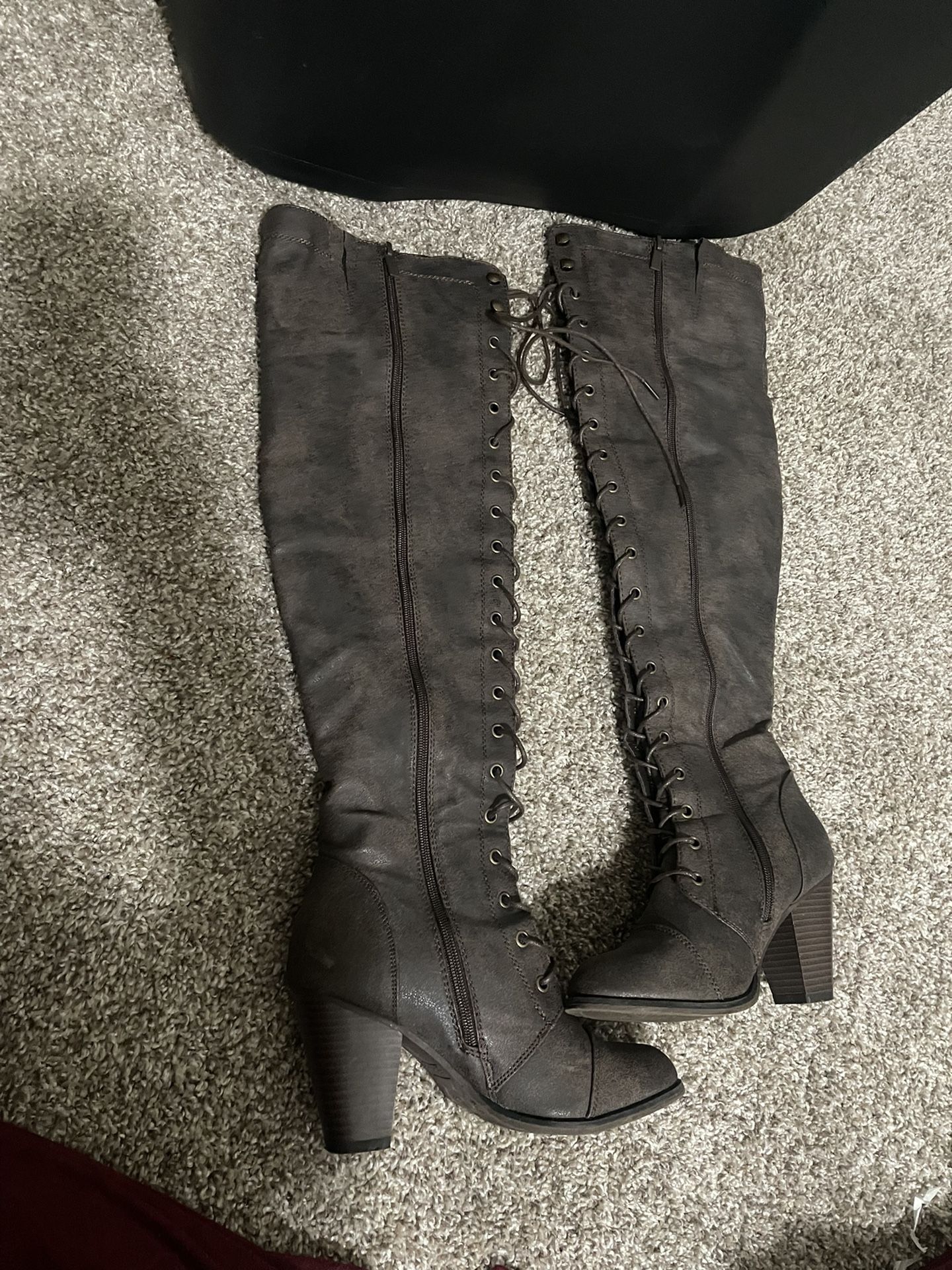 Brown Knee Boots 