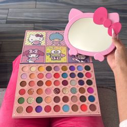 Sanrio Makeup Pallets/ Hellokitty Mirror 
