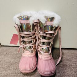 【Brand New】London Fog Girls Duck Style Snow Winter Boots - Size12