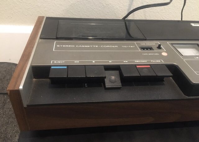 Sony Cassette Recorder TC-127- Top Loading Tape Deck Japan Audio Nice