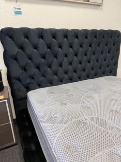 Queen platform bed frame