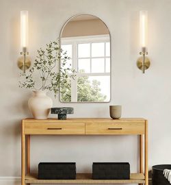 Modern Brass Wall Sconces – 2 Pack