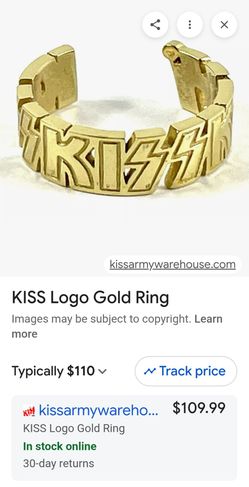 Rare KISS v.i.p. collectors ring