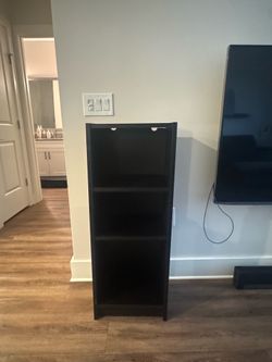 IKEA black bookshelf