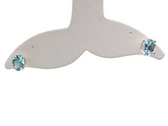 14k White Gold 2.6 Grams Earrings With Stones Jg1025szmia