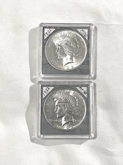 Uncirculated sealed in cases 1922 piece silver dollars. These are valued at $96 each on US coin book.