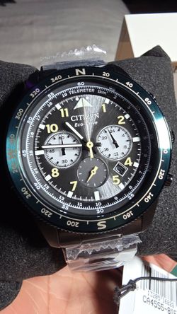 **BRAND NEW** CITIZEN Weekender Sport Chronograph Black Sunburst Dial  Watch