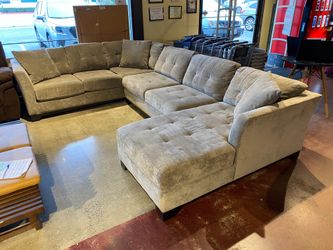 JONATHAN LOUIS Silver U Shaped Sectional